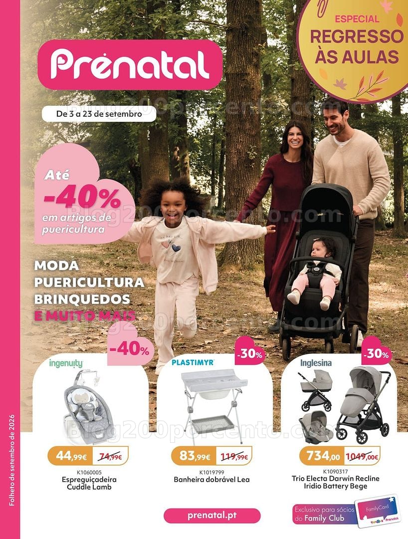 Antevisão Folheto PRÉNATAL Regresso à Escola Promoções de 3 a 23 setembro