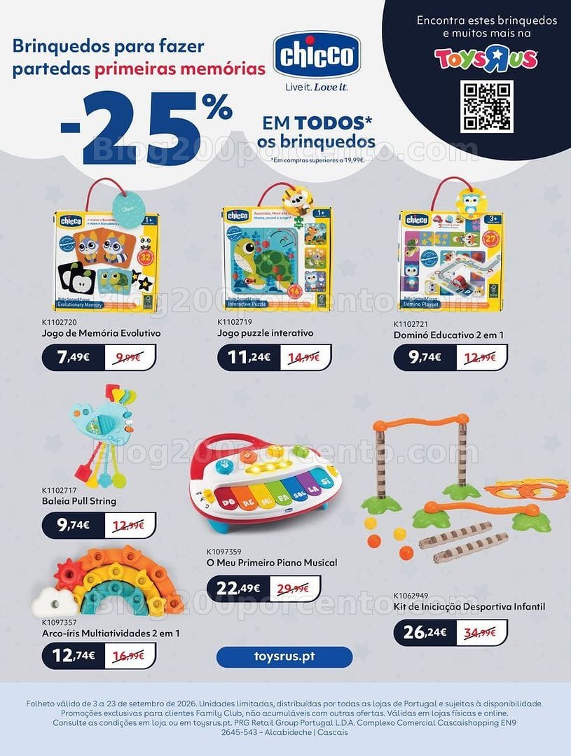 Antevisão Folheto PRÉNATAL Regresso à Escola Promoções de 3 a 23 setembro