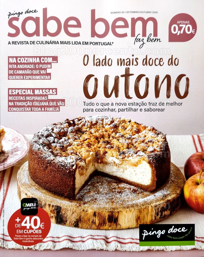 Antevisão Revista PINGO DOCE Sabe Bem setembro - outubro e os seus +40€ em vales de desconto!