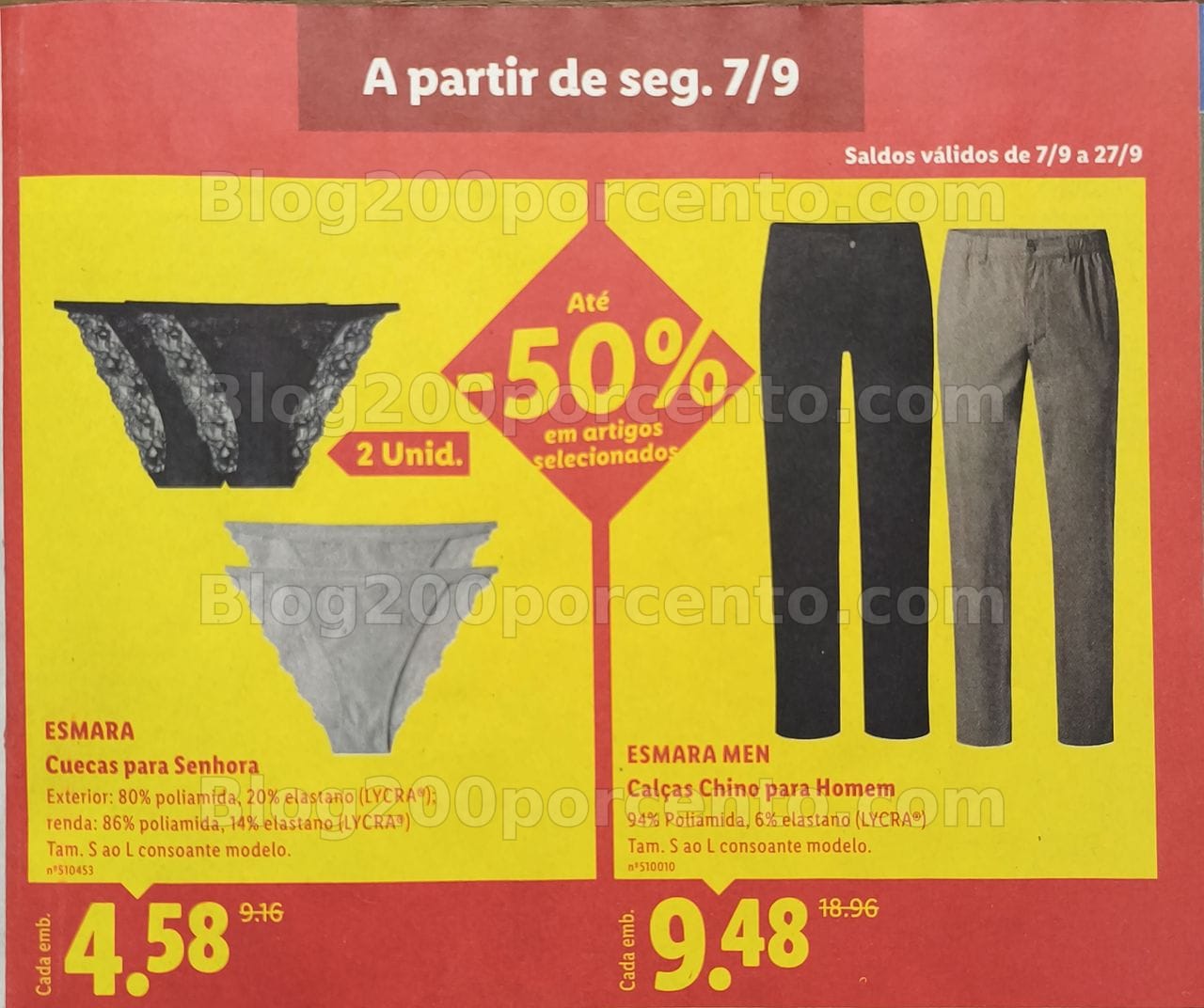ALERTA - Avistamentos Saldos LIDL Promoções até 50% de 7 a 27 setembro
