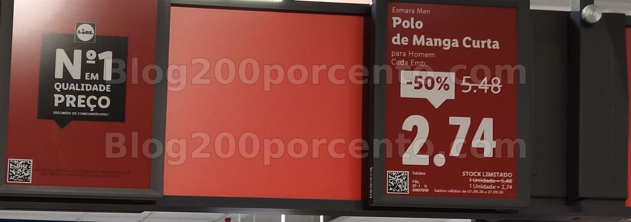 ALERTA - Avistamentos Saldos LIDL Promoções até 50% de 7 a 27 setembro