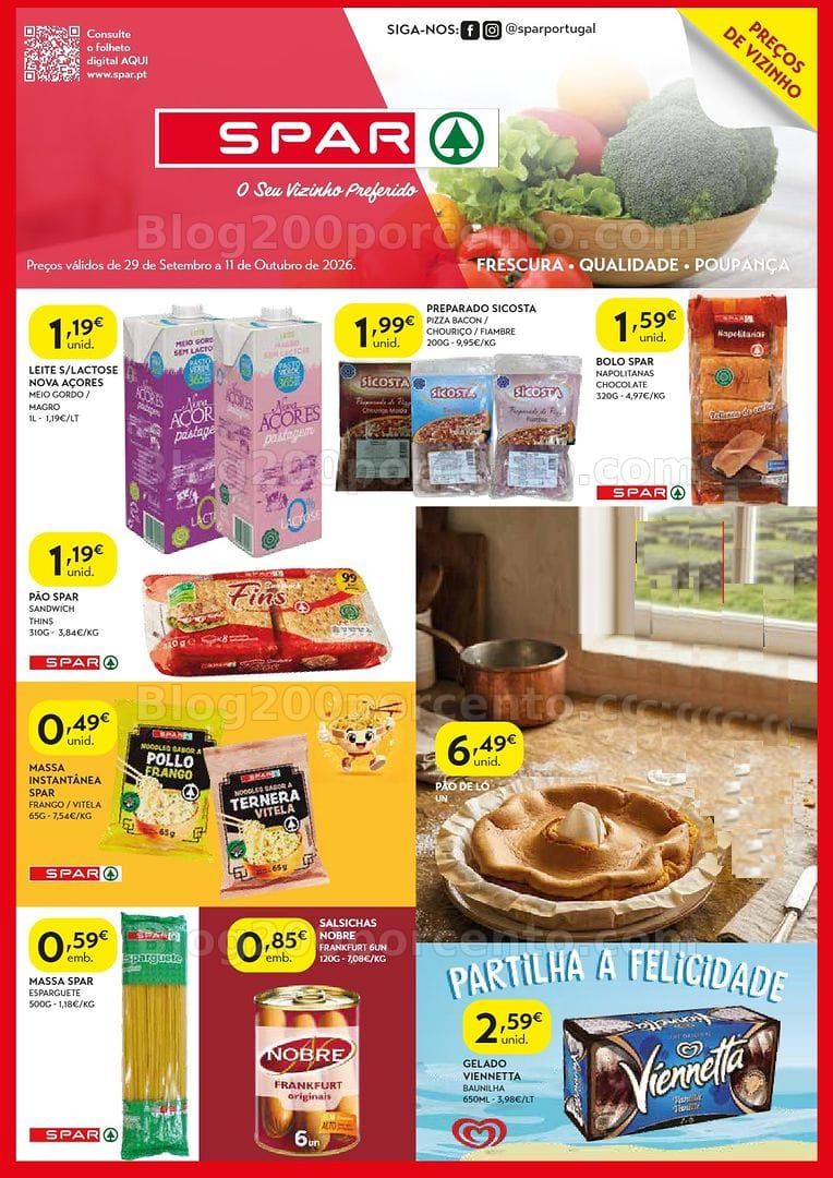 Antevisão Folheto SPAR Açores Promoções de 29 setembro a 11 outubro
