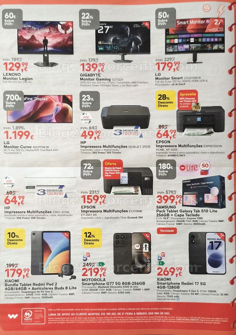 Antevisão Folheto WORTEN Promoções de 1 a 14 setembro