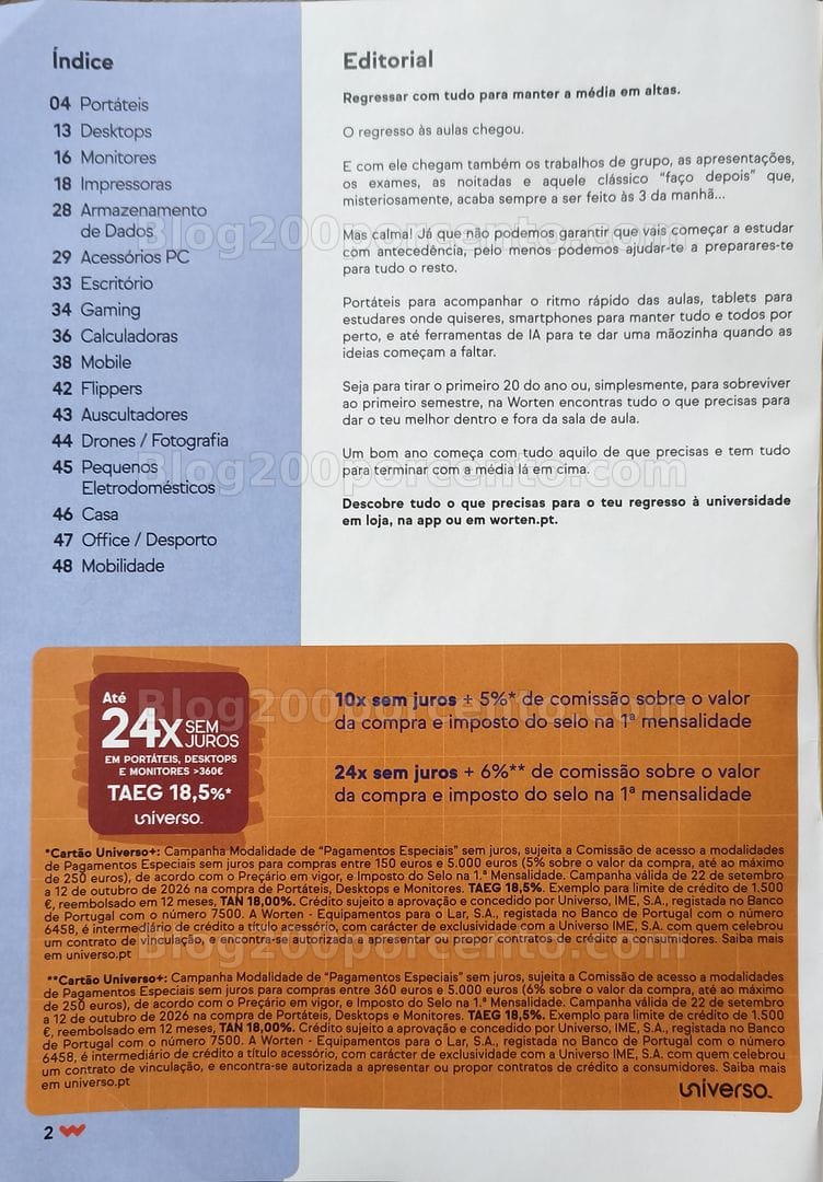 Antevisão Folheto WORTEN Promoções de 22 setembro a 12 outubro