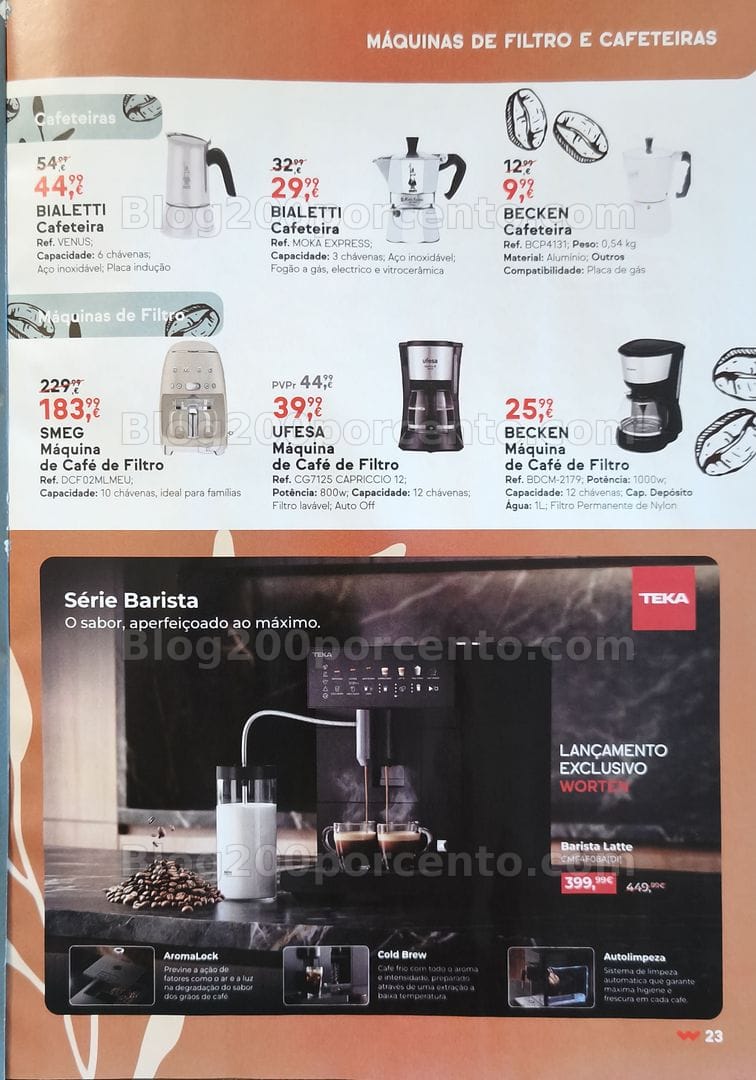 Antevisão Folheto WORTEN Especial Café Promoções até 29 setembro