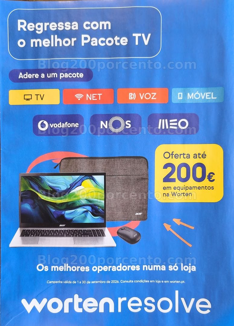 Antevisão Folheto WORTEN Mobile Promoções até 30 setembro