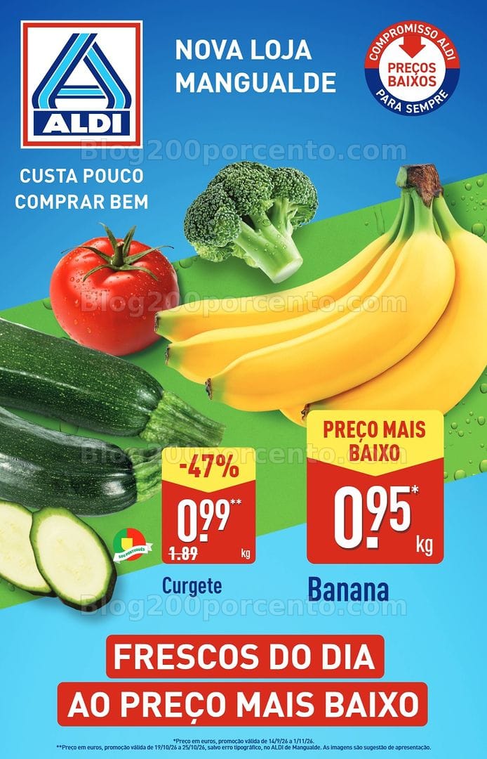 Antevisão Folheto ALDI Aberturas Mangualde Promoções de 19 a 25 outubro