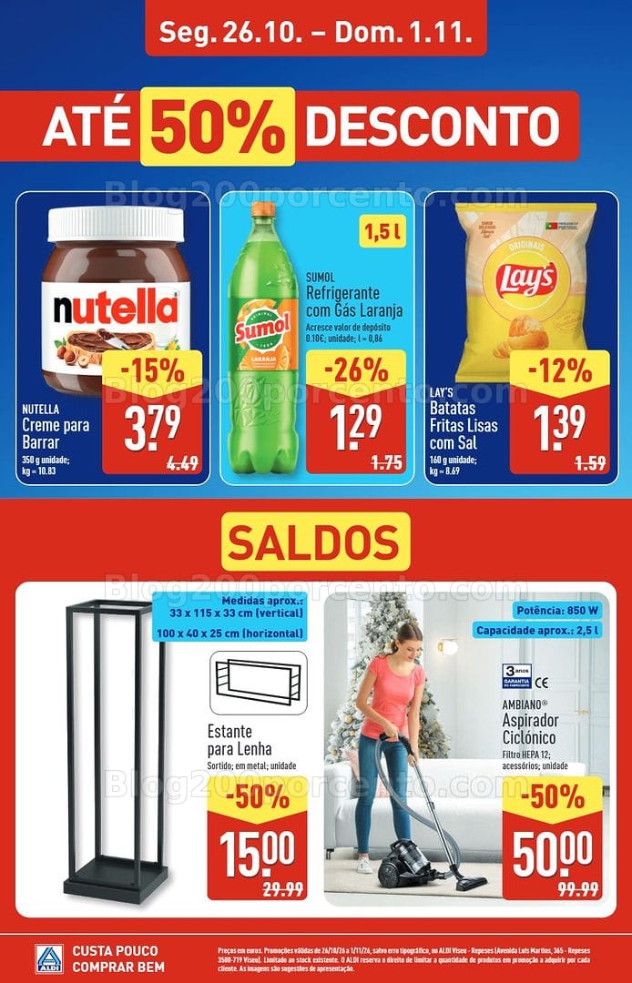 Antevisão Folheto ALDI Aberturas Promoções de 26 outubro a 1 novembro - Viseu Repeses
