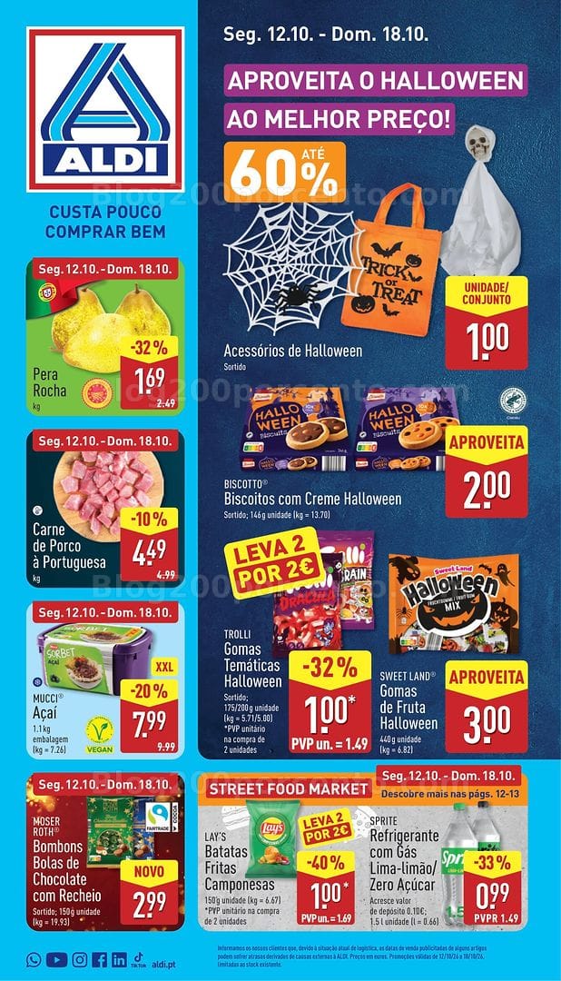 Antevisão Folheto ALDI Promoções de 12 a 18 outubro