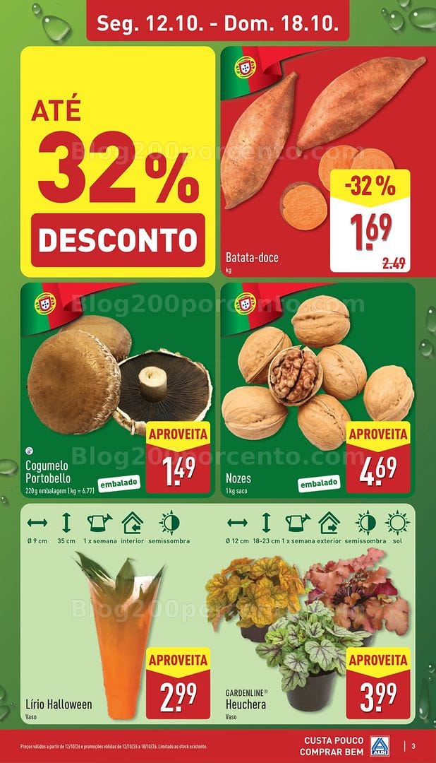 Antevisão Folheto ALDI Promoções de 12 a 18 outubro