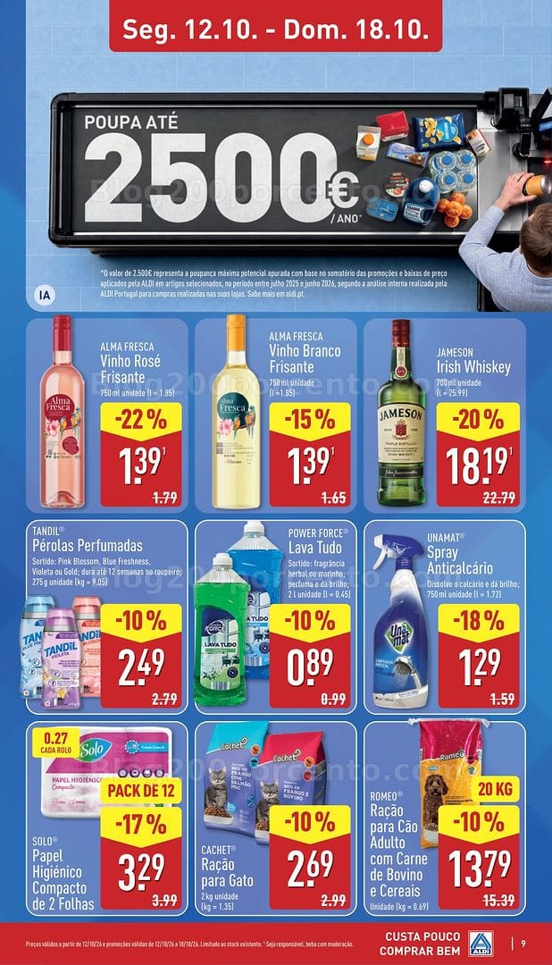 Antevisão Folheto ALDI Promoções de 12 a 18 outubro