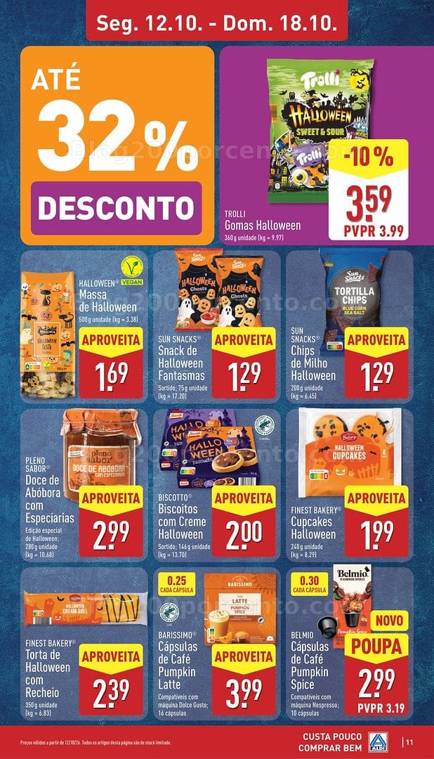 Antevisão Folheto ALDI Promoções de 12 a 18 outubro
