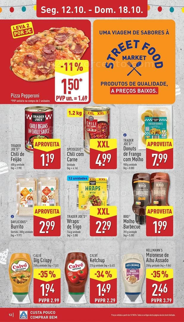 Antevisão Folheto ALDI Promoções de 12 a 18 outubro