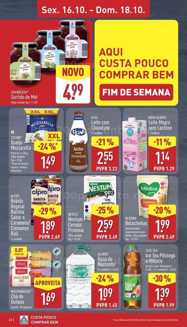 Antevisão Folheto ALDI Promoções de 12 a 18 outubro