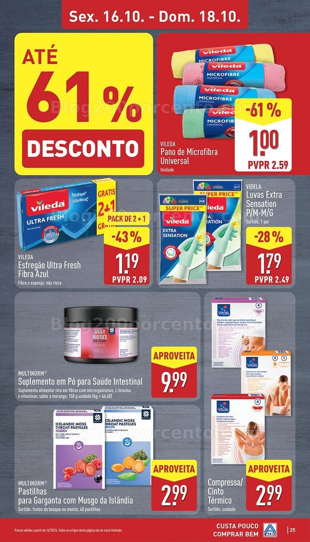 Antevisão Folheto ALDI Promoções de 12 a 18 outubro
