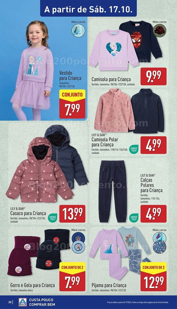 Antevisão Folheto ALDI Bazar Promoções Fim de Semana - 17 a 18 outubro