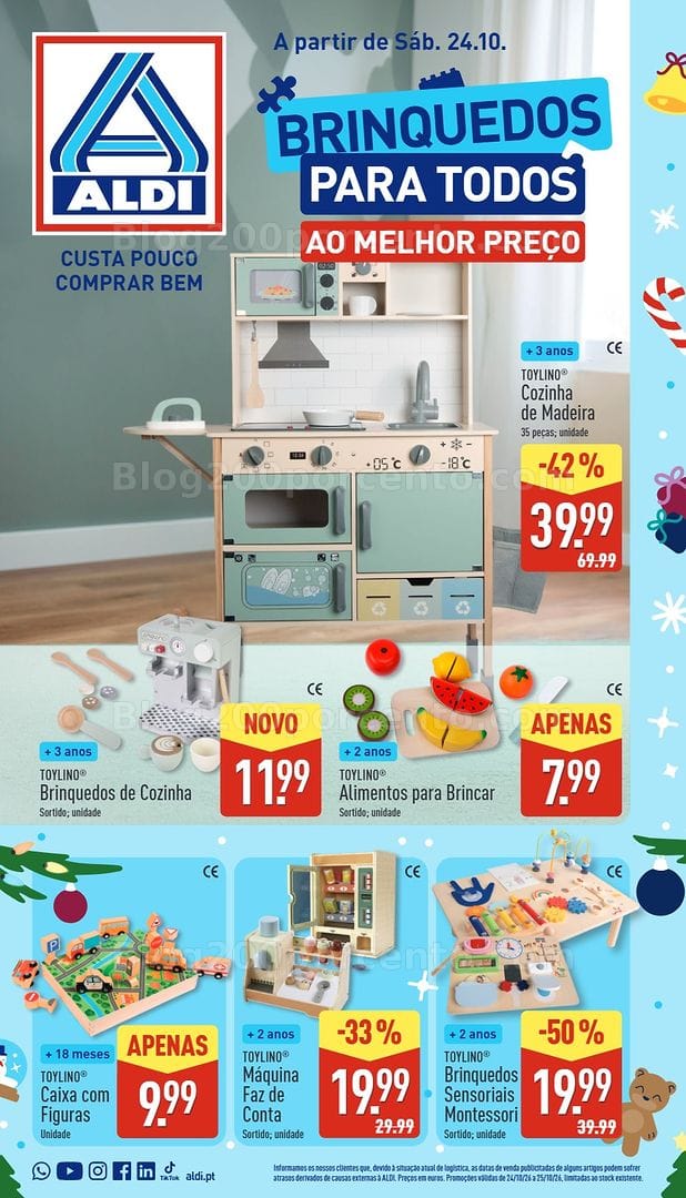 Antevisão Folheto ALDI Especial Brinquedos Promoções de 24 a 25 outubro