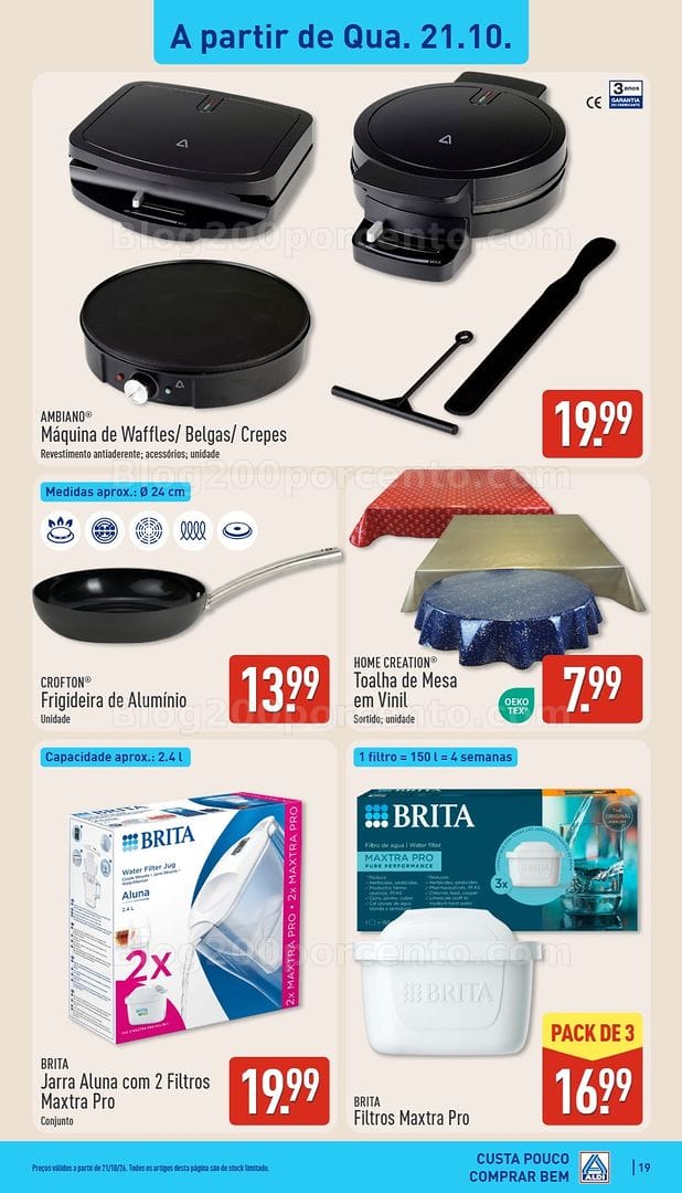 Antevisão Folheto ALDI Promoções de 19 a 25 outubro