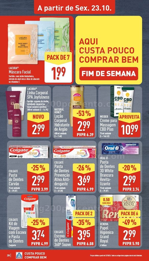 Antevisão Folheto ALDI Promoções de 19 a 25 outubro