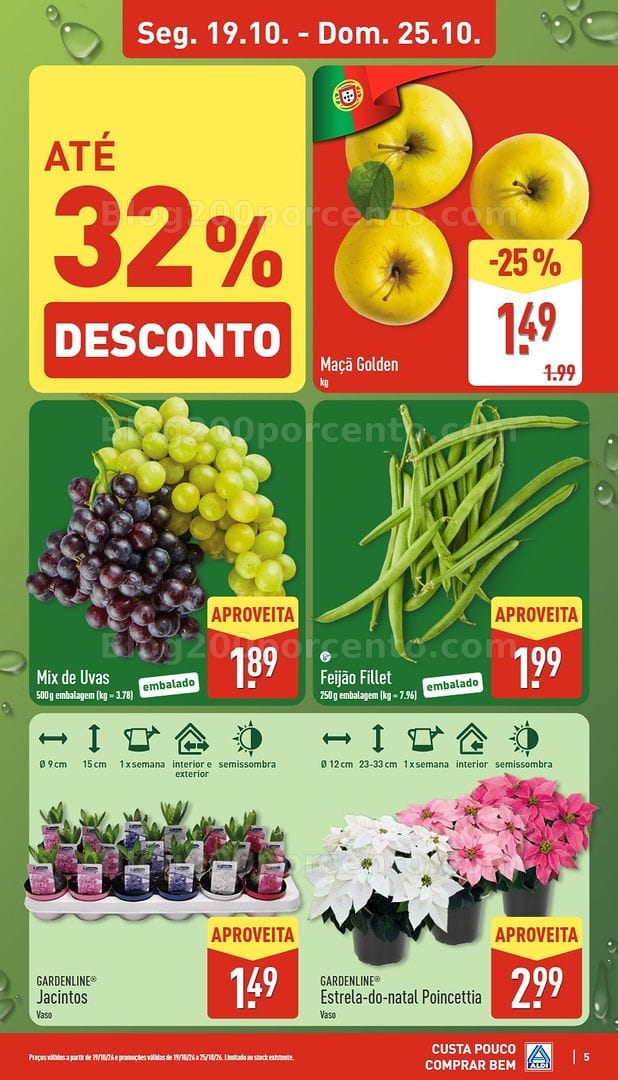 Antevisão Folheto ALDI Promoções de 19 a 25 outubro