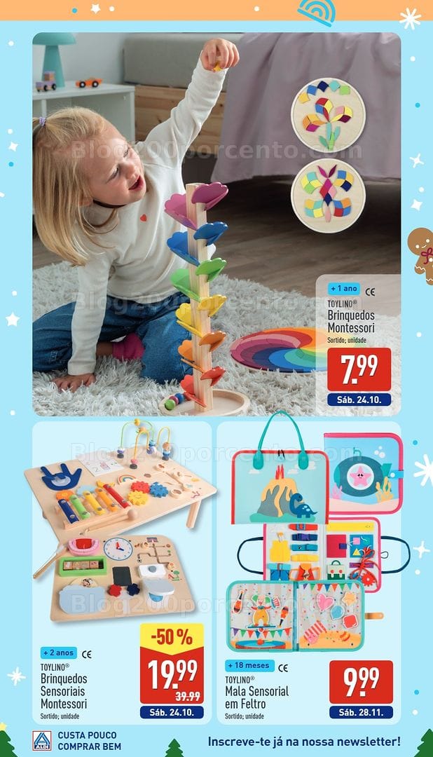 Antevisão Folheto ALDI Catálogo de Brinquedos de Natal - 24 outubro a 19 dezembro