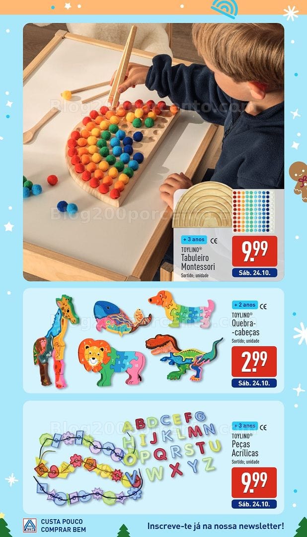Antevisão Folheto ALDI Catálogo de Brinquedos de Natal - 24 outubro a 19 dezembro