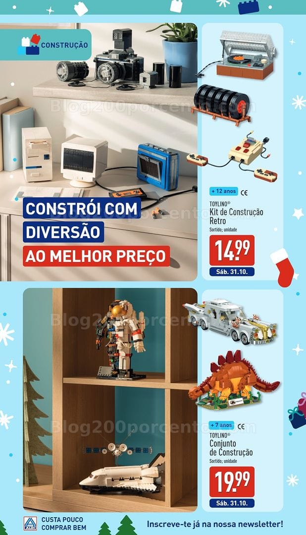 Antevisão Folheto ALDI Catálogo de Brinquedos de Natal - 24 outubro a 19 dezembro