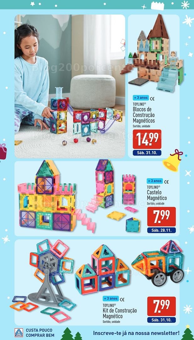 Antevisão Folheto ALDI Catálogo de Brinquedos de Natal - 24 outubro a 19 dezembro