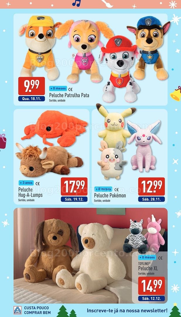 Antevisão Folheto ALDI Catálogo de Brinquedos de Natal - 24 outubro a 19 dezembro