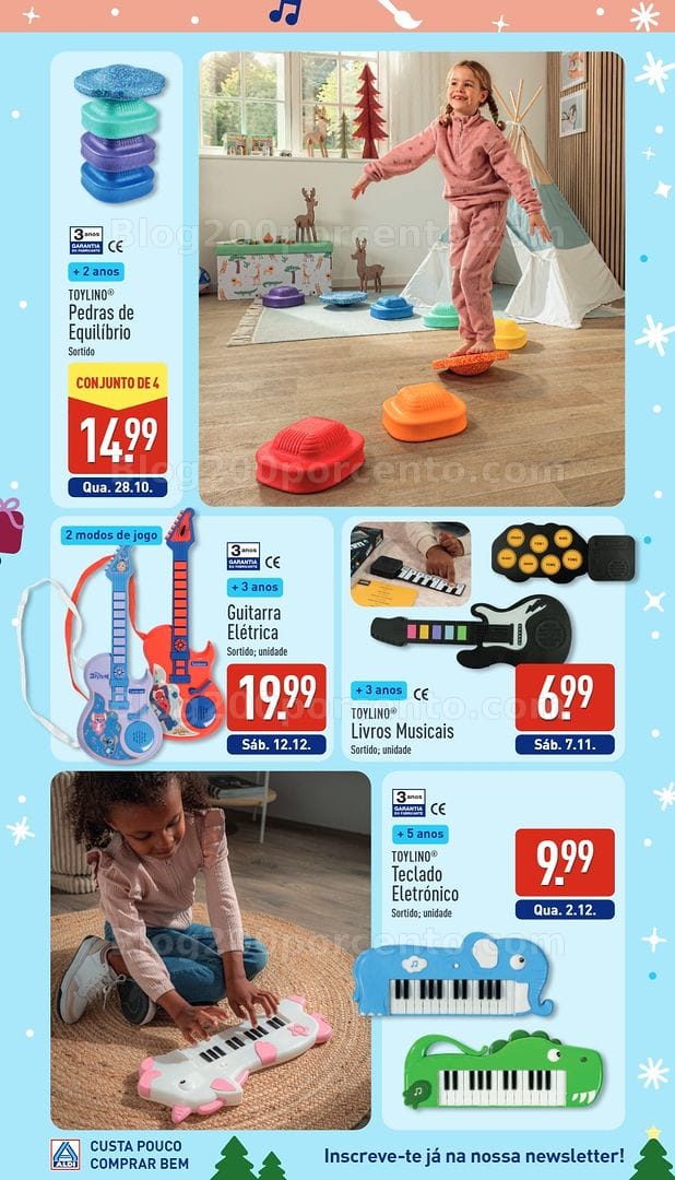Antevisão Folheto ALDI Catálogo de Brinquedos de Natal - 24 outubro a 19 dezembro