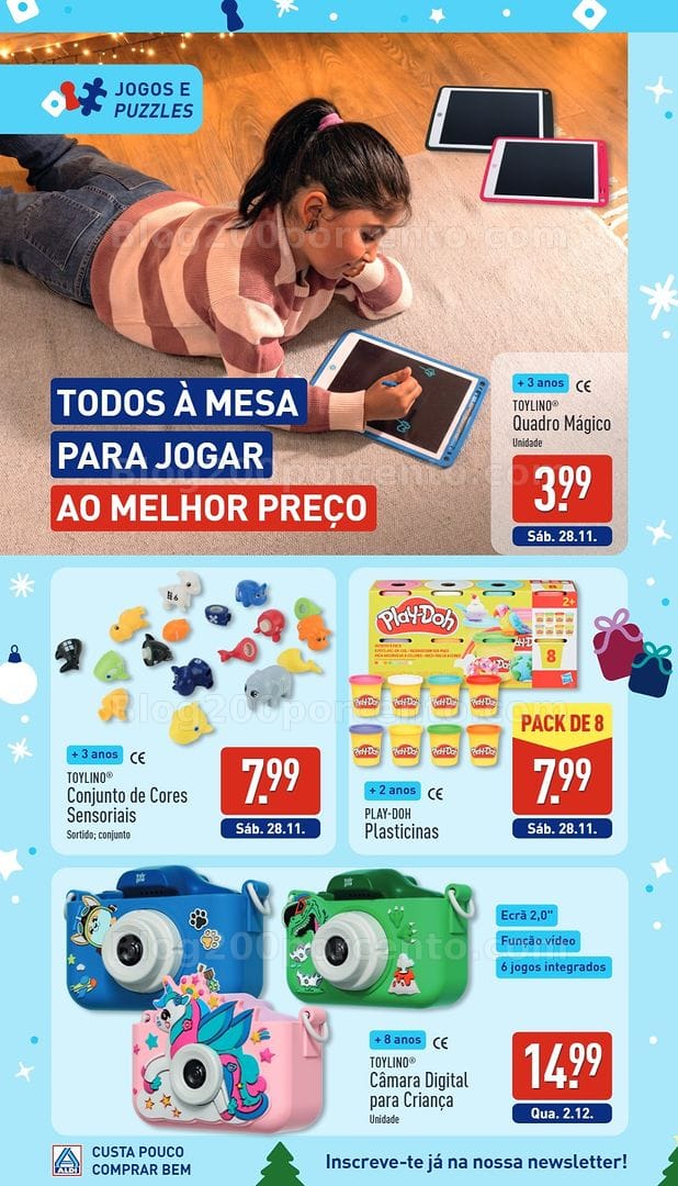 Antevisão Folheto ALDI Catálogo de Brinquedos de Natal - 24 outubro a 19 dezembro