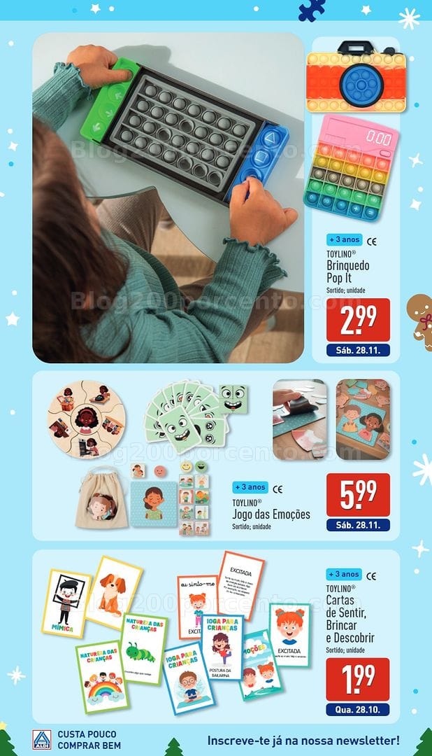 Antevisão Folheto ALDI Catálogo de Brinquedos de Natal - 24 outubro a 19 dezembro