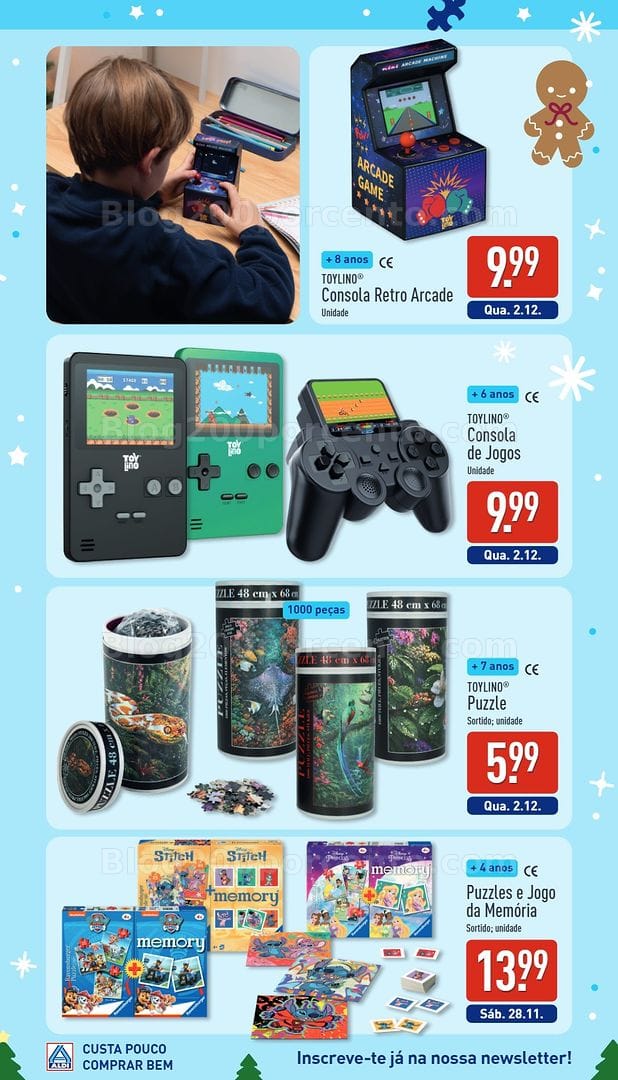 Antevisão Folheto ALDI Catálogo de Brinquedos de Natal - 24 outubro a 19 dezembro