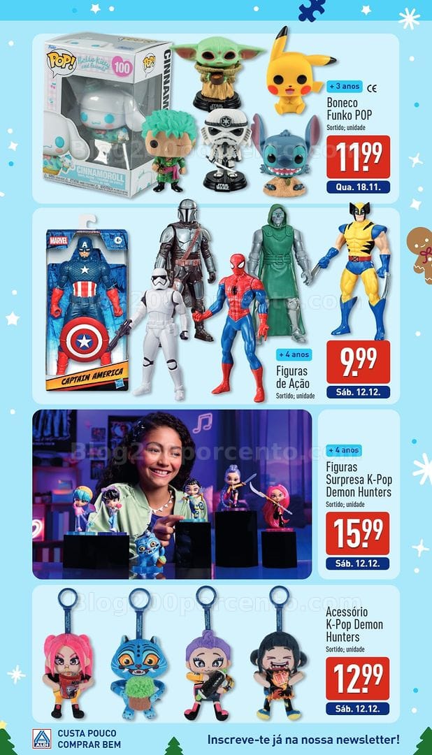 Antevisão Folheto ALDI Catálogo de Brinquedos de Natal - 24 outubro a 19 dezembro