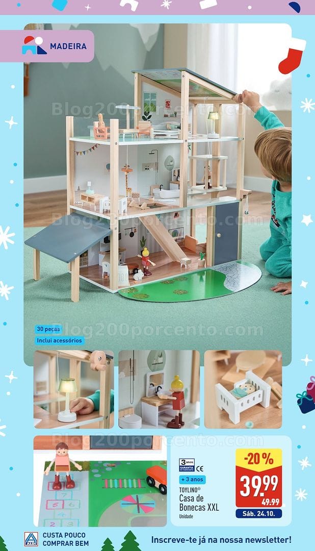 Antevisão Folheto ALDI Catálogo de Brinquedos de Natal - 24 outubro a 19 dezembro