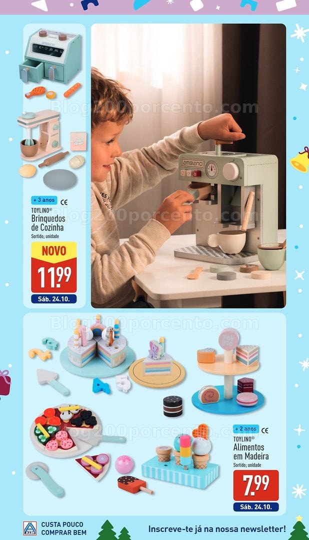 Antevisão Folheto ALDI Catálogo de Brinquedos de Natal - 24 outubro a 19 dezembro