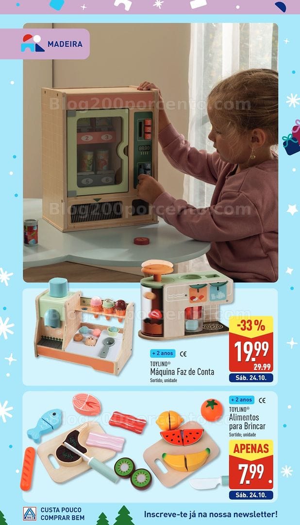 Antevisão Folheto ALDI Catálogo de Brinquedos de Natal - 24 outubro a 19 dezembro