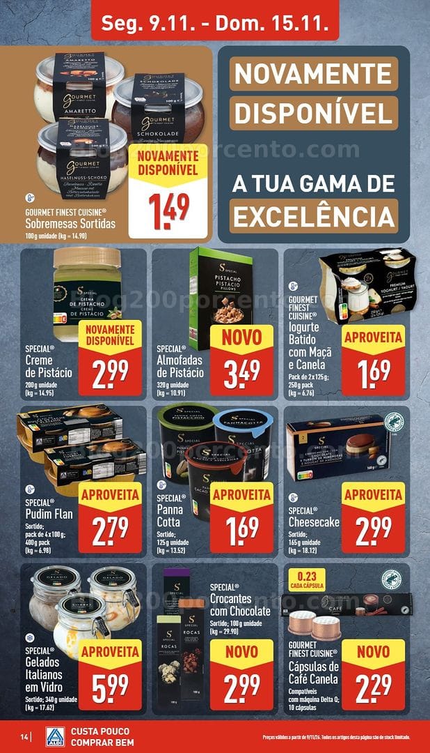 Antevisão Folheto ALDI Promoções de 9 a 15 novembro