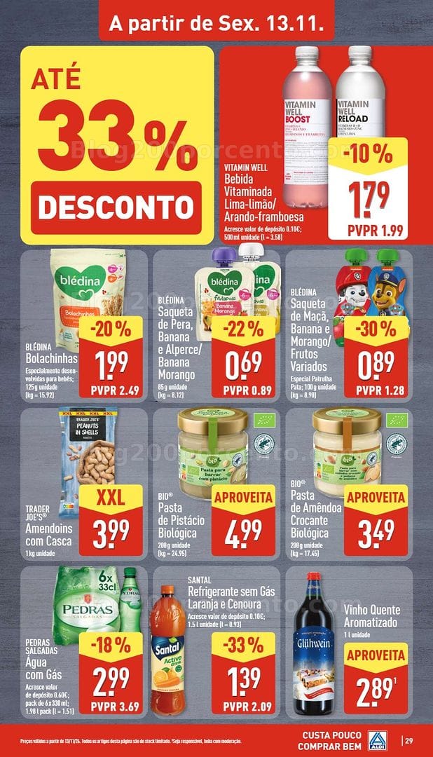 Antevisão Folheto ALDI Promoções de 9 a 15 novembro