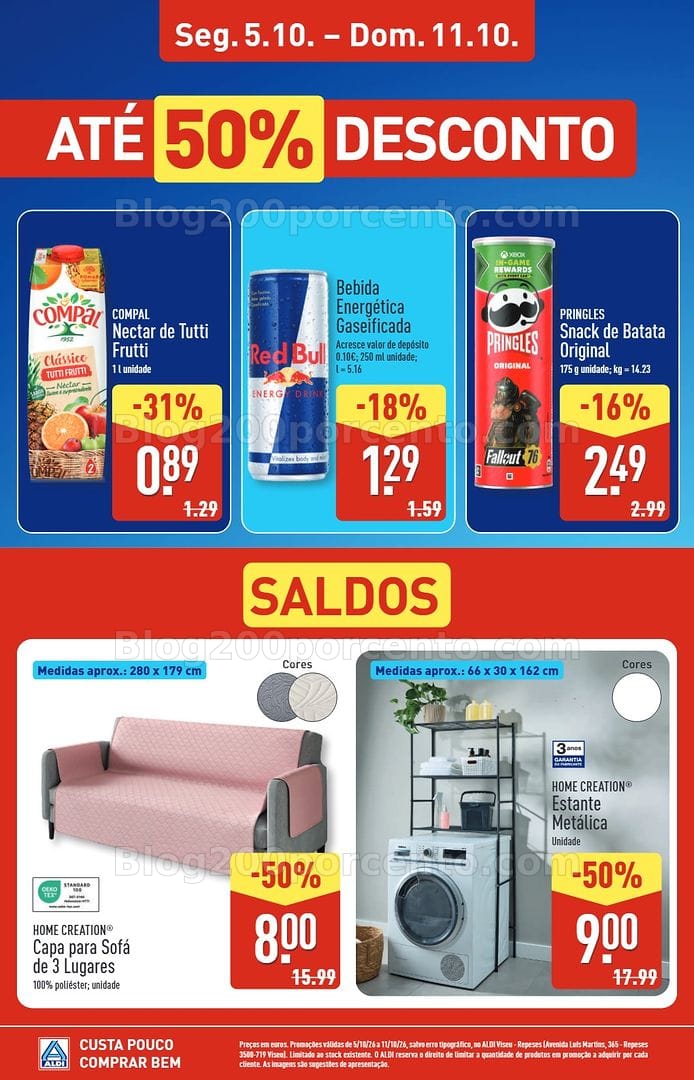 Antevisão Folheto ALDI Aberturas Promoções de 5 a 11 outubro - Viseu