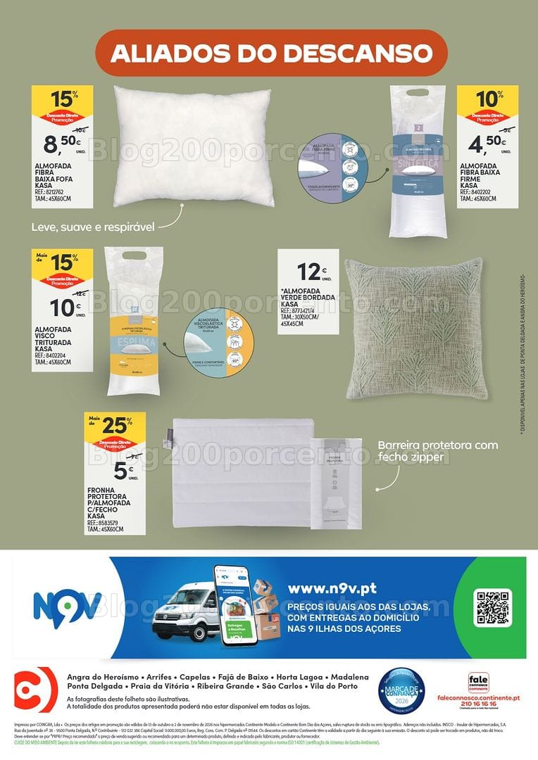 Antevisão Folheto CONTINENTE Açores Casa Outono Promoções de 13 outubro a 2 novembro