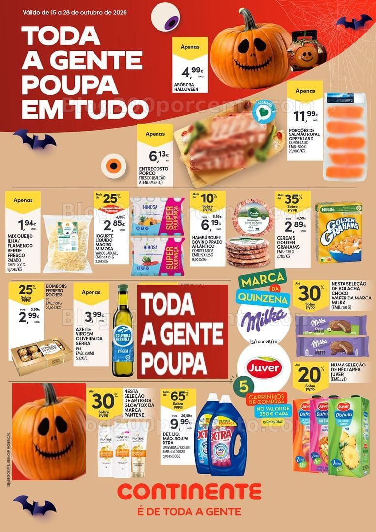Antevisão Folheto CONTINENTE Açores Promoções de 15 a 28 outubro