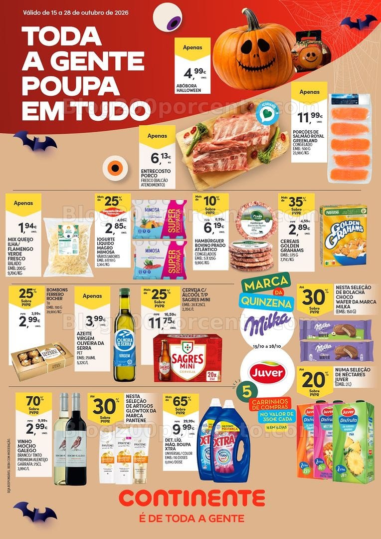 Antevisão Folheto CONTINENTE Açores Promoções de 15 a 28 outubro