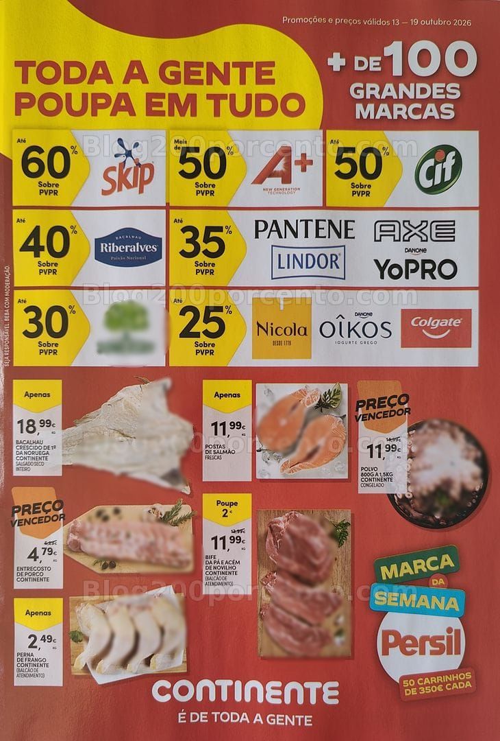 Antevisão Folheto CONTINENTE Promoções de 13 a 19 outubro