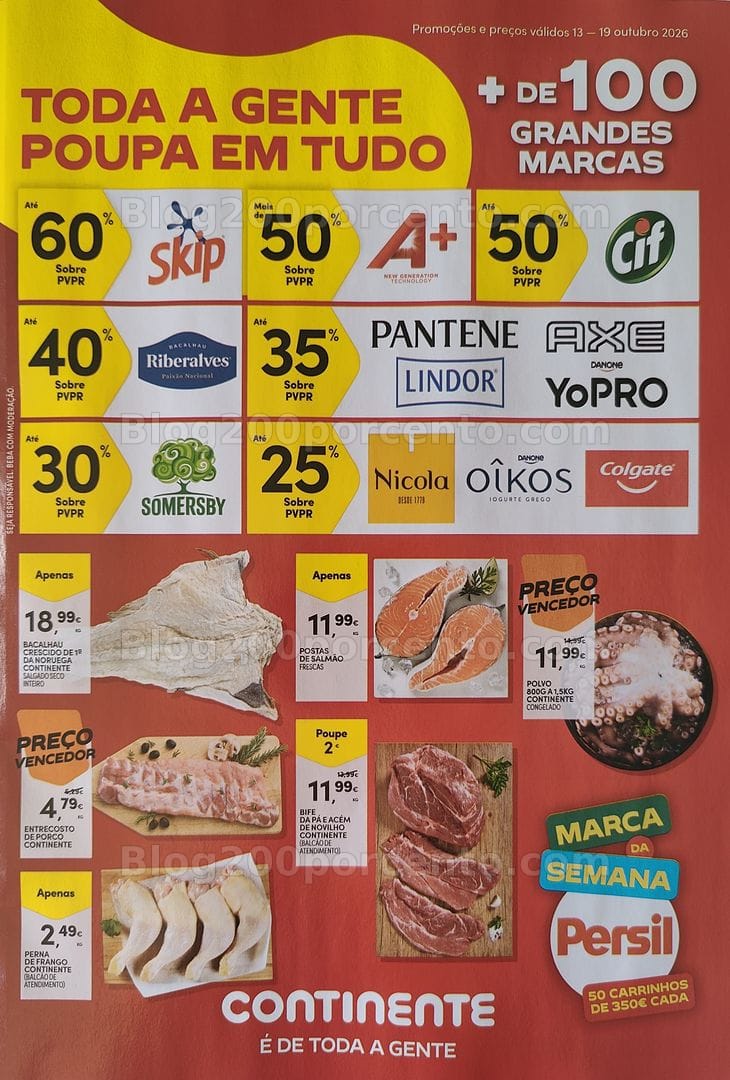 Antevisão Folheto CONTINENTE Promoções de 13 a 19 outubro