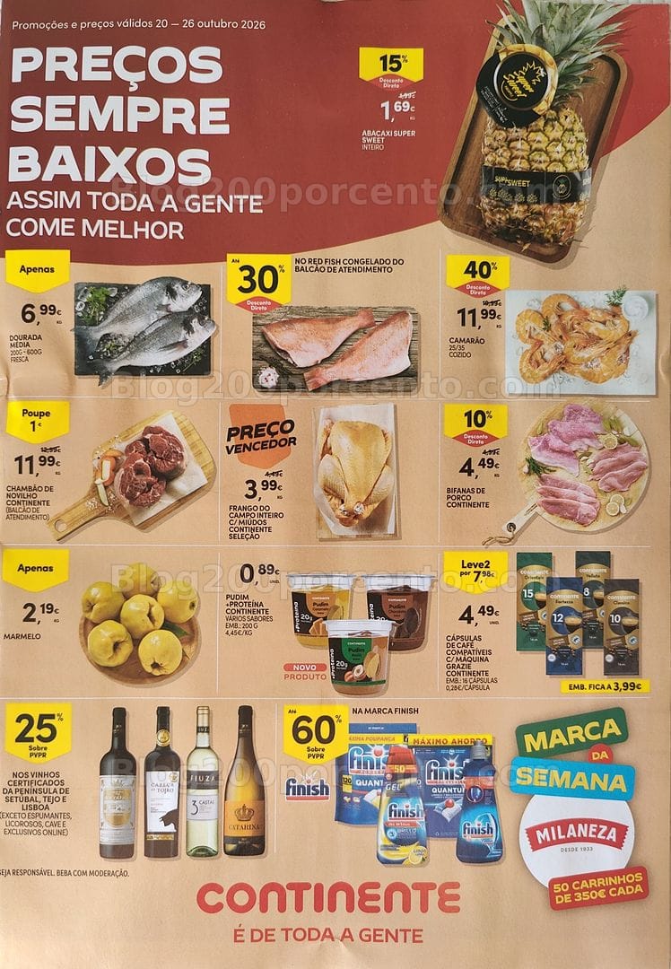 Antevisão Folheto CONTINENTE Promoções de 20 a 26 outubro