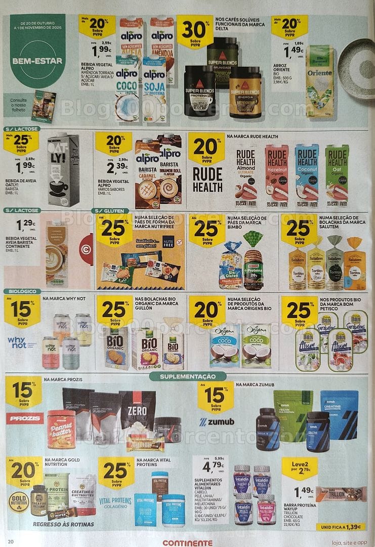 Antevisão Folheto CONTINENTE Promoções de 20 a 26 outubro