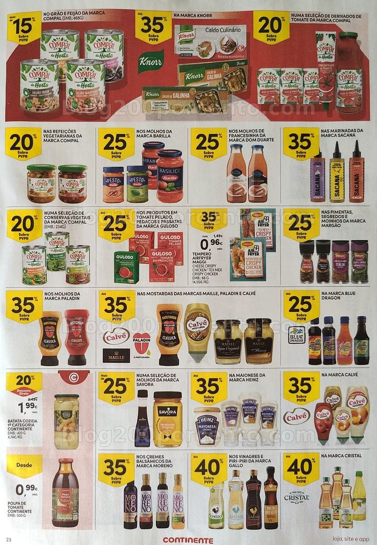 Antevisão Folheto CONTINENTE Promoções de 20 a 26 outubro
