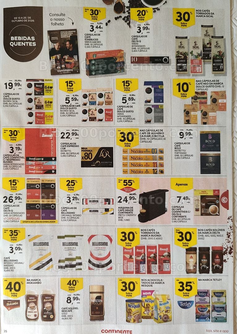 Antevisão Folheto CONTINENTE Promoções de 20 a 26 outubro