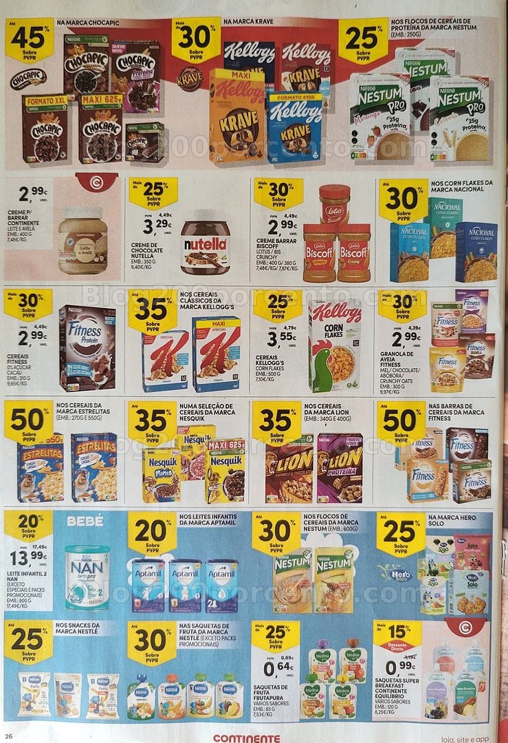 Antevisão Folheto CONTINENTE Promoções de 20 a 26 outubro